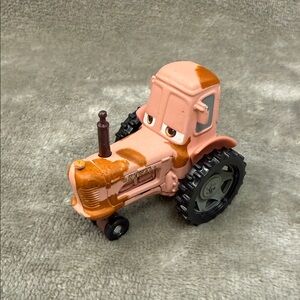 🚜 Disney Pixar CARS Holstein Heifer Chewall Pink Diecast Tractor Toy Cow RARE